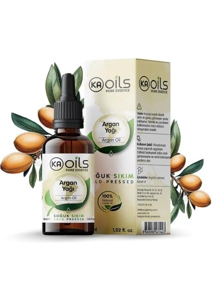 Kaoils Argan Yağı 30 ml | Argania Spinosa Kernel Oil | Soğuk SIKIM%100 Doğal Taşıyıcı Yağ | Saç ve Cilt Bakımı Için Onarıcı Besleyici modelleri