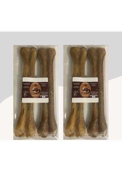27 cm Naturel Press Çiğneme Kemiği 2 Paket (4 Adet)