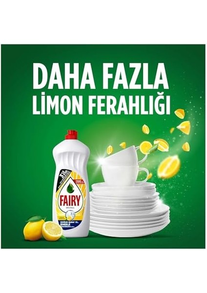 Fairy Orijinal Sıvı Bulaşık Deterjanı 3900 ml Limon Kokulu (650 ml x 6) modelleri