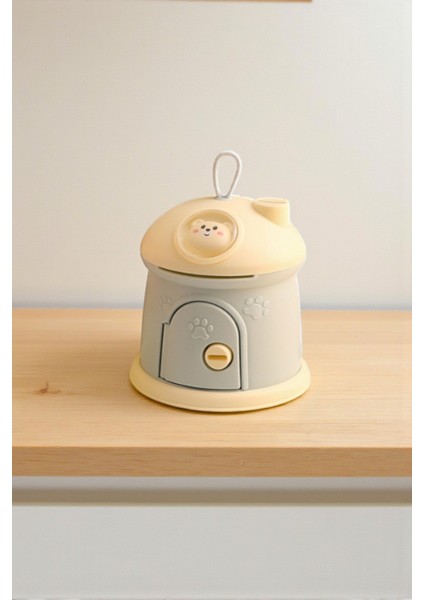 Mavi Renk LED Işıklı Pofuduk Kedi Kumbara – Sticker Hediyeli Sevimli Çocuk Gece Lambası 17X17 cm fırsatları