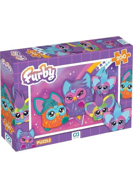Games Furby Lisanslı 200 Parça 33X48CM Çocuk Puzzle Yapboz Serisi