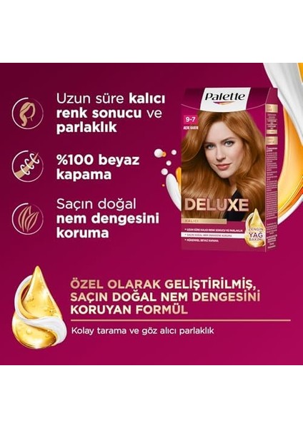 Palette Deluxe Saç Boyası 9-5 Doğal Sarı 50 Mililitre modelleri