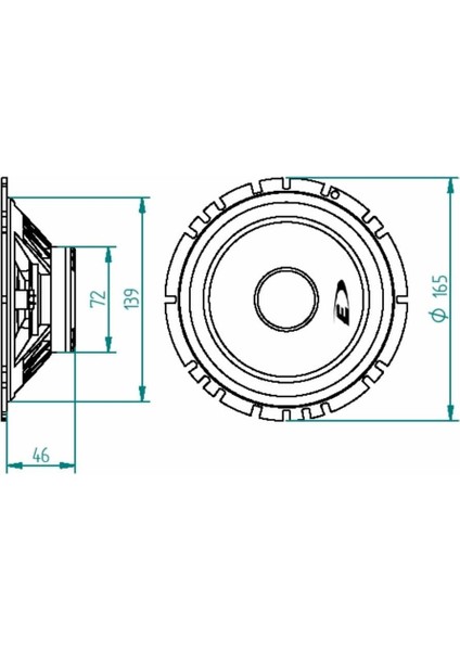 SXE-1725S 6-1/2" (16.5cm Dın) Koaksiyel 2 Yollu Hoparlör fiyatları