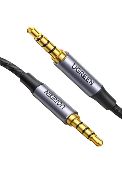 3.5 mm Hi-Fi Erkek To Erkek Trrs Aux Ses ve Mikrofon Kablosu 1.5 Metre Siyah