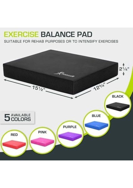 Egzersiz Denge Pedi – Kaymaz, Yastıklı Köpük Mat ve Dizlik; Fitness, Denge Antrenmanı, Yoga ve Fizik Tedavi Için fiyatları