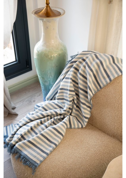 Cotton Colection Tv Battaniyesi Indigo fiyatları