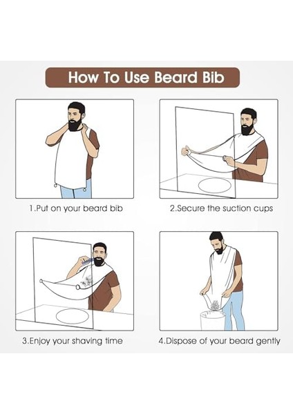 Inkoha Saç Sakal Kesme Traş Önlüğü Beyaz