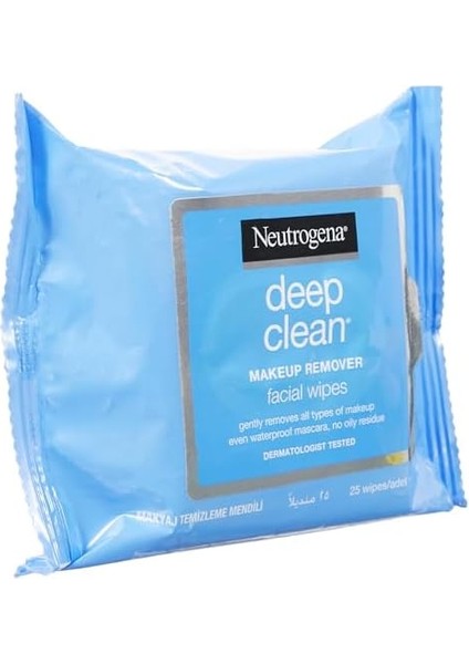 Neutrogena-Deep Clean Makyaj Temizleme Mendili 25 Adet fiyatları