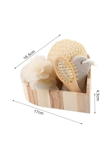 Kalp Şeklinde Tarak Sünger Seti Yüz Kafa Temizleme Cilt Bakımı Spa Banyo Seti Bebek Bakım Seti fiyatları