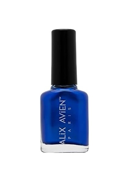 Sedefli Saks Mavi Oje 34 - Yüksek Pigmentli Uzun Süreli Kalıcılık Hızlı Kuruma - Nail Lacquer 34