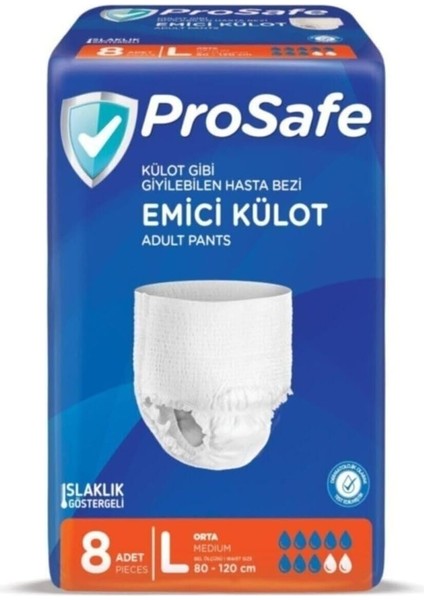 Canbebe Prosafe Adult Pants Large N1 8x8 Büyük Boy Yetişkin Külot Bezi