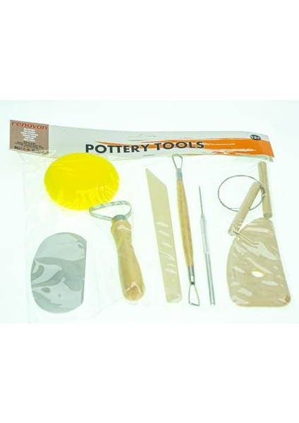 Ahşap Saplı Seramik ve Kil Hamuru Oyma Şekil Verme Alet Seti Yeni Başlayanlar Için Ceramic Şekillendirme El Aleti Seti (Kırmız Kil/terra Cotta Clay) Pottery Tool Kit fiyatları