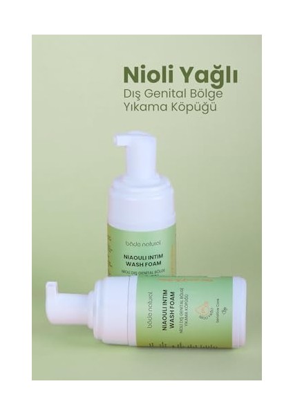 Bade Natural Nioli Yağlı Genital Bölge Yıkama Köpüğü Ph 3.8%100 Doğal 125 ml