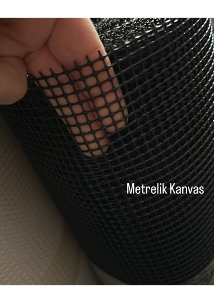 Metrelik Kanvas Plastik Küçük Delikli (5mm) 1x1 Metre (100*100 Cm)