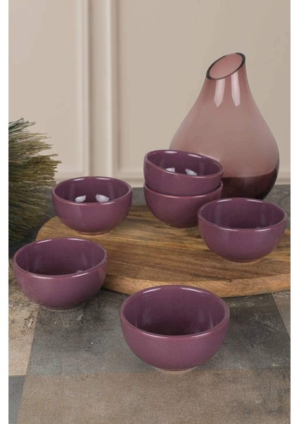 Mor Bulut Kase 8 cm 6 Adet