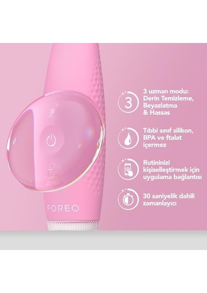 Foreo Issa 4 Elektrikli Diş Fırçası – 4’ü 1 Arada Şarj Edilebilir, Yumuşak Kıllar, Uzun Süreli Kullanım, Nazik Temizlik - Pearl Pink fiyatları