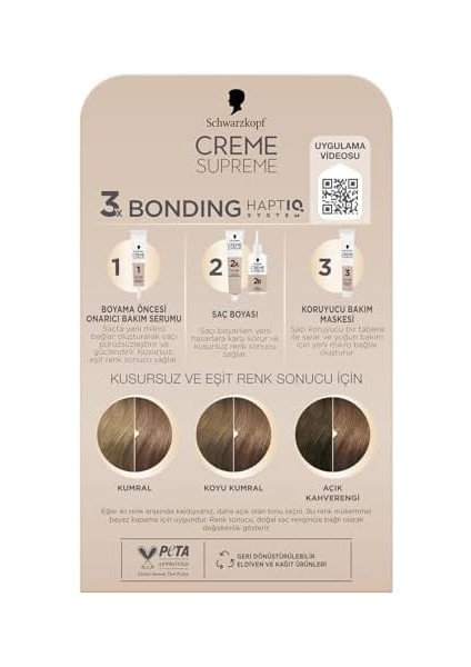 Schwarzkopf Creme Supreme Saç Boyası 7-16 Küllü Soğuk Kumral