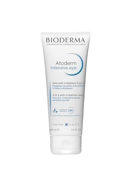 Bioderma Atoderm Intensive Eye Kuru ve Atopi Eğilimli Göz Çevresi Için Hyalüronik Asit Içeren Temizleyici ve Bakım Kremi Bebek, Çocuk ve Yetişkin Kullanımına Uygun 100 ml