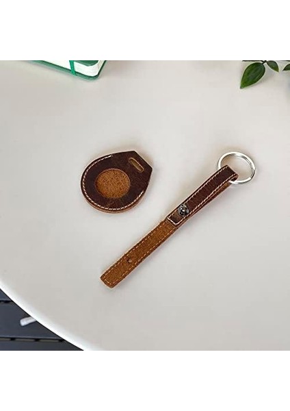 Mendoza - Hakiki Deri El Yapımı Kılıfı Anahtarlık | Minimalist Tasarım | Taşınabilir Koruyucu Tutucu fiyatları