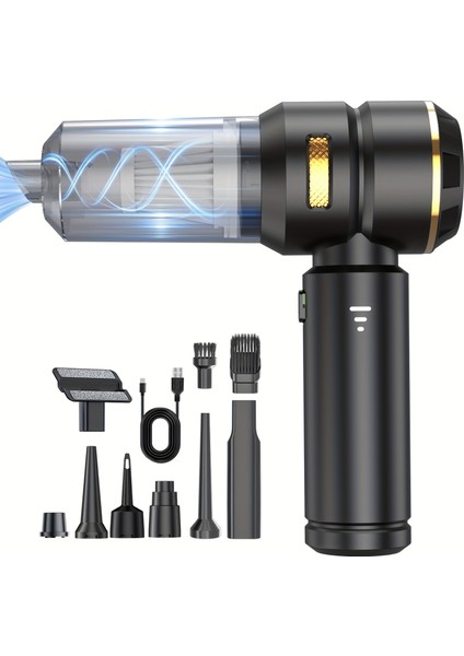 Yüksek Güçlü Kablosuz Süpürge – 6000 Mah, 3 Filtre, Aparatlı, Torbasız Araç Içi Süpürge fiyatları