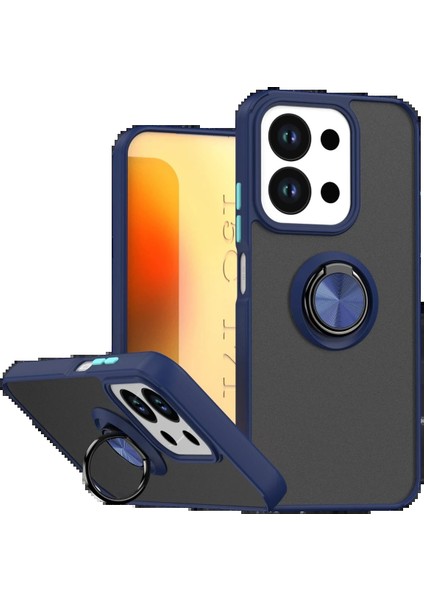 Xiaomi Redmi 15C 4g Montreal Yüzüklü Silikon Kapak - LACIVERT-(5796) - M657R484-K70657