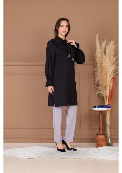 Asel Tesettür Takım Siyah ELB82 fiyatları