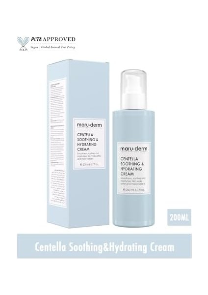 Maru.derm Cica Centella Cilt Bakım Kremi 200 ml