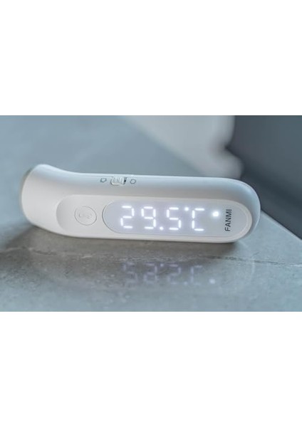 Coverzone Ateş Ölçer Dijital Göstergeli Bebek Çocuk ve Yetişkinler Için Dijital Termometre Alın ve Yüzden Temassız Termometre Ateş Ölçme FL-BFM001