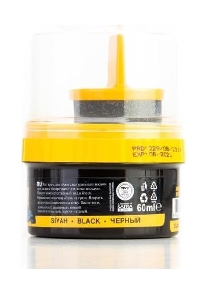 Nuri Leflef Pratik Cilalı Krem Ayakkabı Bakım Boyası 60 ml (Siyah)