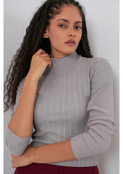 922 Taşlı Body - Gri fırsatları