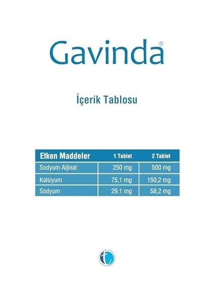 Gavinda 24 Çiğneme Tableti 83636 fiyatları