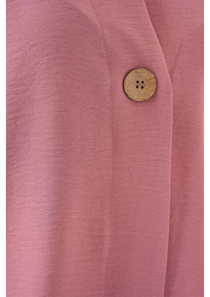 Kadın Kısa Kol Oversize Kimono 5969 - Gül Kurusu indirimleri