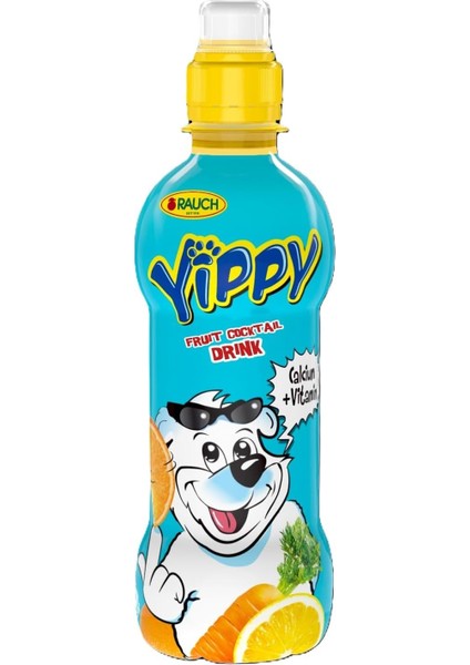 Rauch Yippy Multivitamin Karışık Meyve Suyu (5 Vitaminli ve Kalsiyumlu) 12 x 330 ml Pet Şişe