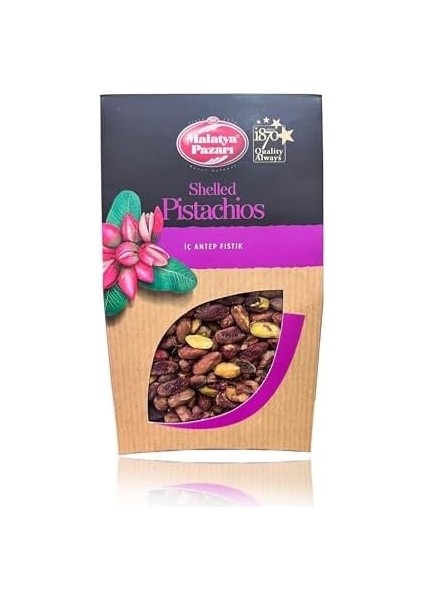 Malatya Pazarı Murat Palancı Piramit Kutu Iç Antep Fıstık 180 gr