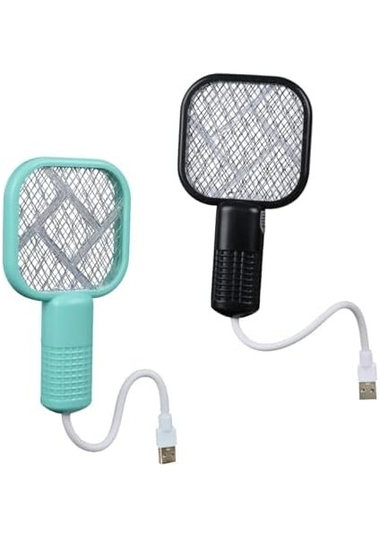 Güncelçarşı 1 Adet USB Sinek Öldürücü Mini Raket Uv Mor Işıklı Elektrikli Sivrisinek Öldürücü, Powerbank, Adaptör, Laptop Vb. Güç Alabileceği Her USB Girişte Çalışır