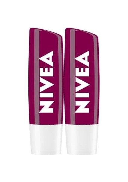 Nıvea Böğürtlen Dudak Bakım Kremi 4,8gr X2 Adet