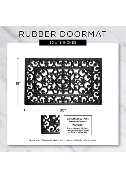 Kauçuk Paspaslar Tüm Hava Koşulları, 18X30, Ananas Kaydırma fiyatları