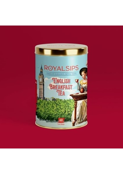 Royalsips - English Breakfast Tea 60 Süzen Poşet