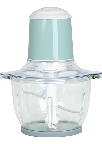 Gem Retro 400 W Elektrikli Doğrayıcı – 2 L Cam Hazne, Bakır Ac Motor | Mint Yeşil