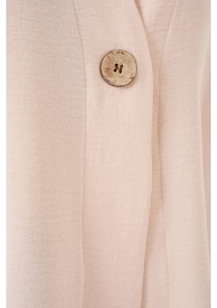 Kadın Kısa Kol Oversize Kimono 5969 - Krem indirimleri