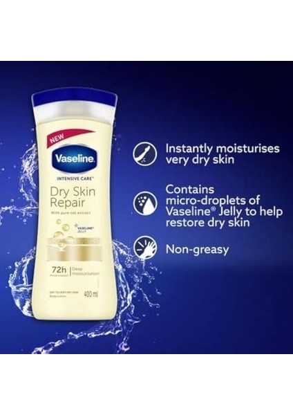 Vaseline Vücut Losyonu Dry Skin Repair Onarıcı 400ML fiyatları