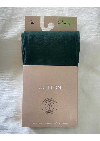 Yeşil Cotton Kadın Külotlu Çorap Pamuklu & Mat 60 Den Pantyhose fırsatları