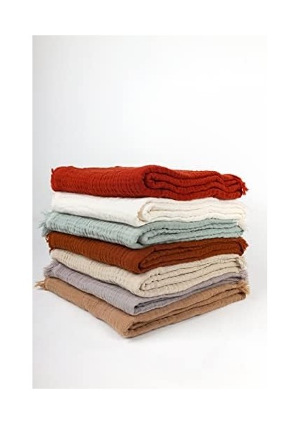 Müslin Bebek Battaniyesi, Erkek & Kız Bebekler Için Nefes Alabilen Cilt Dostu Bebek ve Çocuk BATTANIYESI,,%100 Pamuk, 4 Katlı Organik Bebek Battaniyesi 110”X 110” (Ekru) modelleri