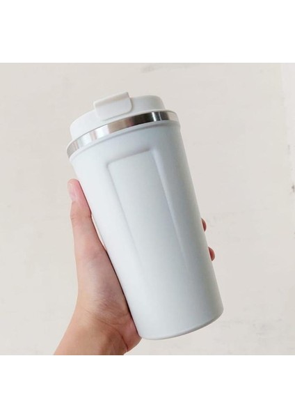 Termal Kahve Kupası 510 ml Paslanmaz Çelik Vakumlu Matara Yalıtımlı Bardak Su Şişesi 17,5x8,5cm
