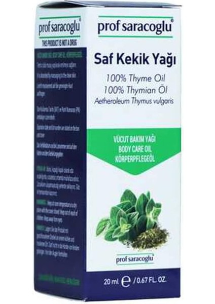 Prof SARACOGLU%100 Saf Kekik Yağı 20ML fiyatları