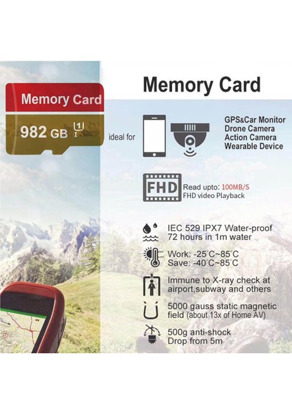 1 TB Micro Sd Hafıza Kartı(982 GB Gerçek Kullanım Alanı) modelleri