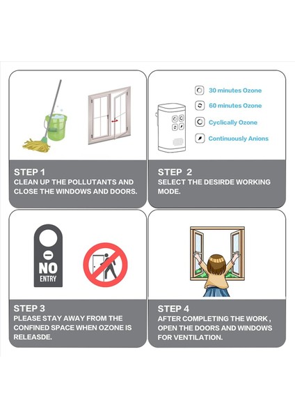 Ozon Koku Eliminator Hava Temizleyicisi Koku Çıkarma Taşınabilir Fiş Yatak odası mutfak duman ofis için negatif iyon (Yurt Dışından)