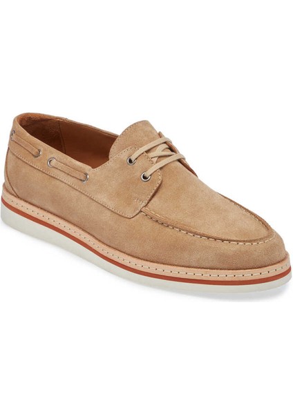 Bej Hakiki Süet Deri Erkek Casual Ayakkabı - E24I1AY56642-P13