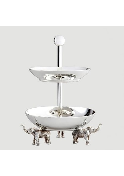 Ganesha Iki Katlı Sunumluk 11 x 12,3 cm modelleri