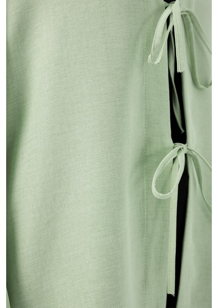 Keten Tesettür Kimono 5968 - E.yeşil fiyatları